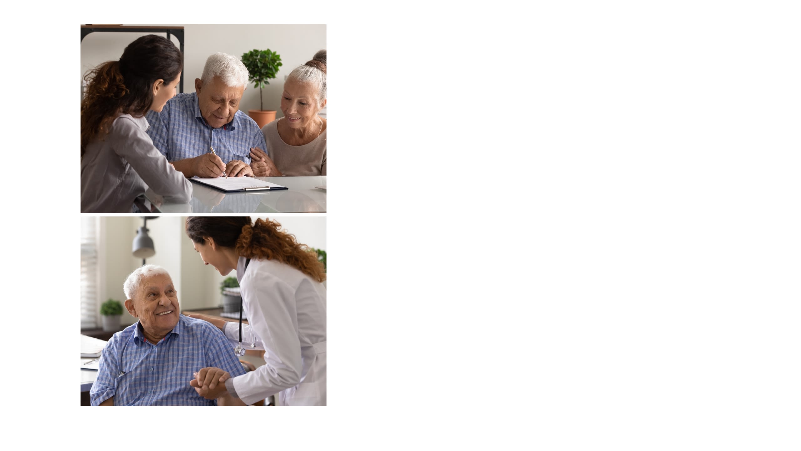 Veteran receiving help with paperwork